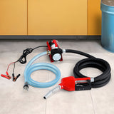 Giantz Fuel Transfer Pump Electric Diesel Kerosene Pump 12V DC 10GPM Nozzle Hose - Pet And Farm