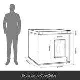CozyCube Coldroom Panel Insulated Dog House/Kennel GREY - Pet And Farm