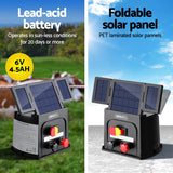 Giantz 5km Electric Fence Energiser PET Solar Energizer 0.15J - Pet And Farm