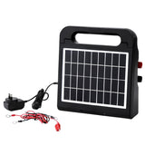 Giantz 10km Electric Fence Energiser Solar Energizer Charger Farm Animal 0.3J - Pet And Farm