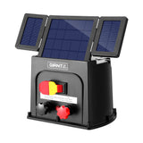 Giantz 8km Electric Fence Energiser PET Solar Energizer 0.3J - Pet And Farm