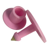 1-100 Cattle Number Ear Tag Set - Round Pink Pig Sheep Goat Livestock Label - Pet And Farm