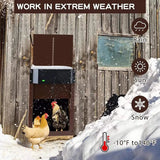 NNETM PCS Automatic Chicken House Coop Door Light-Sensitive Night And Morning Delay Auto Guard Door Opening For Chickens - Pet And Farm