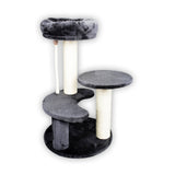 Pet Basic 3 Level Cat Scratching Tower & Cosy Bed Scratch Climb 65 x 40cm - Pet And Farm