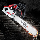 GIANTZ 52CC Petrol Commercial Chainsaw Chain Saw Bar E-Start Pruning - Pet And Farm