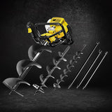 Giantz Post Hole Digger 92CC Petrol Auger Diggers Drill Borer Fence Earth Power - Pet And Farm