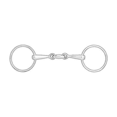 Horze Double Jointed Loose Ring Snaffle Bit - Pet And Farm 