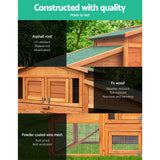 Gardeon 2 Storey Wooden Hutch - Pet And Farm
