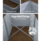 Greenfingers Garden Bed 320 x 80 x 77cm Galvanised Steel Raised Planter 2N1 - Pet And Farm