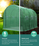 Greenfingers Garden Shed Greenhouse 3X2X2M Green House Replacement *Cover Only - Pet And Farm