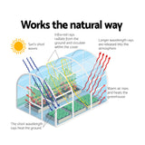 Greenfingers Greenhouse 6MX3M Garden Shed Green House Storage Tunnel Plant Grow - Pet And Farm