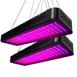 Greenfingers Set of 2 LED Grow Light Kit Hydroponic System 2000W Full Spectrum Indoor - Pet And Farm