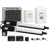 LockMaster 1000KG Swing Gate Opener Auto Solar Power Electric Kit Remote Control - Pet And Farm