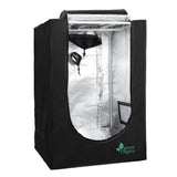 Greenfingers Hydroponics Grow Tent Kits Hydroponic Grow System Black 60X60X90CM 600D Oxford - Pet And Farm