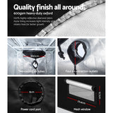 Greenfingers Hydroponics Grow Tent Kits Hydroponic Grow System Black 60X60X90CM 600D Oxford - Pet And Farm