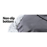 i.Pet Pet Bed Dog Cat 110cm Calming Extra Large Soft Plush Charcoal - Pet And Farm