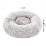 Pet Bed Dog Cat Calming Bed Small 60cm White Sleeping Comfy Cave Washable - Pet And Farm