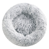 Pet Bed Dog Cat Calming Bed Medium 75cm Charcoal Sleeping Comfy Cave Washable - Pet And Farm