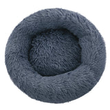 Pet Bed Dog Cat Calming Bed Medium 75cm Dark Grey Sleeping Comfy Cave Washable - Pet And Farm