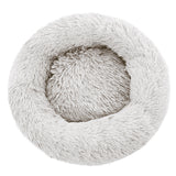 Pet Bed Dog Cat Calming Bed Medium 75cm White Sleeping Comfy Cave Washable - Pet And Farm