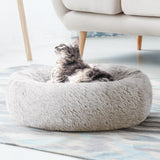Pet Bed Dog Cat Calming Bed Medium 75cm White Sleeping Comfy Cave Washable - Pet And Farm