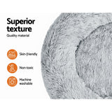 i.Pet Pet Bed Dog Cat 90cm Large Calming Soft Plush Charcoal - Pet And Farm