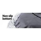 i.Pet Pet Bed Dog Cat 90cm Large Calming Soft Plush Charcoal - Pet And Farm