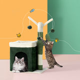 i.Pet Cat Tree Tower Scratching Post Scratcher Wood Condo Bed House Toys 70cm - Pet And Farm