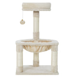 i.Pet Cat Tree Tower Scratching Post Scratcher Wood Condo Toys House Bed 69cm - Pet And Farm