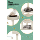 i.Pet Cat Tree Tower Scratching Post Scratcher Wood Condo Toys House Bed 69cm - Pet And Farm