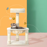 i.Pet Cat Tree Tower Scratching Post Scratcher Wood Condo Toys House Bed 69cm - Pet And Farm