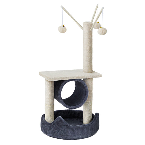 i.Pet Cat Tree Scratching Post 76cm Scratcher Tower Condo House Hanging toys - Pet And Farm 