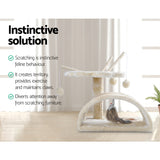 i.Pet Cat Tree 45cm Trees Scratching Post Scratcher Tower Condo House Furniture Wood Beige - Pet And Farm
