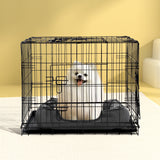 i.Pet 36" Dog Cage Crate Kennel 3 Doors - Pet And Farm