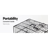 i.Pet 42inch Pet Cage - Black - Pet And Farm