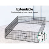 i.Pet 24" 8 Panel Pet Dog Playpen Puppy Exercise Cage Enclosure Play Pen Fence - Pet And Farm