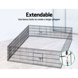 i.Pet 2X24" 8 Panel Pet Dog Playpen Puppy Exercise Cage Enclosure Fence Play Pen - Pet And Farm