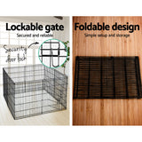 i.Pet 30" 8 Panel Pet Dog Playpen Puppy Exercise Cage Enclosure Play Pen Fence - Pet And Farm