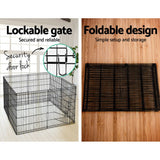 i.Pet 2X30" 8 Panel Pet Dog Playpen Puppy Exercise Cage Enclosure Fence Play Pen - Pet And Farm