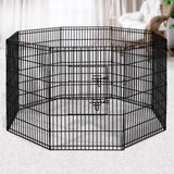 i.Pet 36" 8 Panel Pet Dog Playpen Puppy Exercise Cage Enclosure Play Pen Fence - Pet And Farm