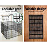 i.Pet 2X36" 8 Panel Pet Dog Playpen Puppy Exercise Cage Enclosure Fence Play Pen - Pet And Farm