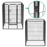 i.Pet 8 Panel Pet Dog Playpen Puppy Exercise Cage Enclosure Fence Play Pen 80x100cm - Pet And Farm