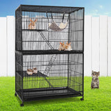 i.Pet 4 Level Rabbit Cage Bird Ferret Parrot Aviary Cat Hamster Castor 142cm - Pet And Farm
