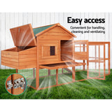 i.Pet Chicken Coop Coops Wooden Rabbit Hutch Hen Chook House Ferret Large Run XL - Pet And Farm