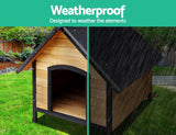 i.Pet Dog Kennel Kennels Outdoor Wooden Pet House Puppy Extra Large XL Outside - Pet And Farm