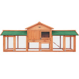 i.Pet Rabbit Hutch Hutches Large Metal Run Wooden Cage Chicken Coop Guinea Pig - Pet And Farm
