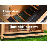 i.Pet Rabbit Hutch Hutches Guinea Pig Ferret - Pet And Farm