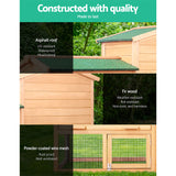 i.Pet 138cm Wide Wooden Pet Coop - Pet And Farm