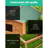 i.Pet 155cm Tall Wooden Pet Coop - Pet And Farm
