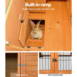 i.Pet Rabbit Hutch Wooden Pet Chicken Coop 100cm Tall - Pet And Farm